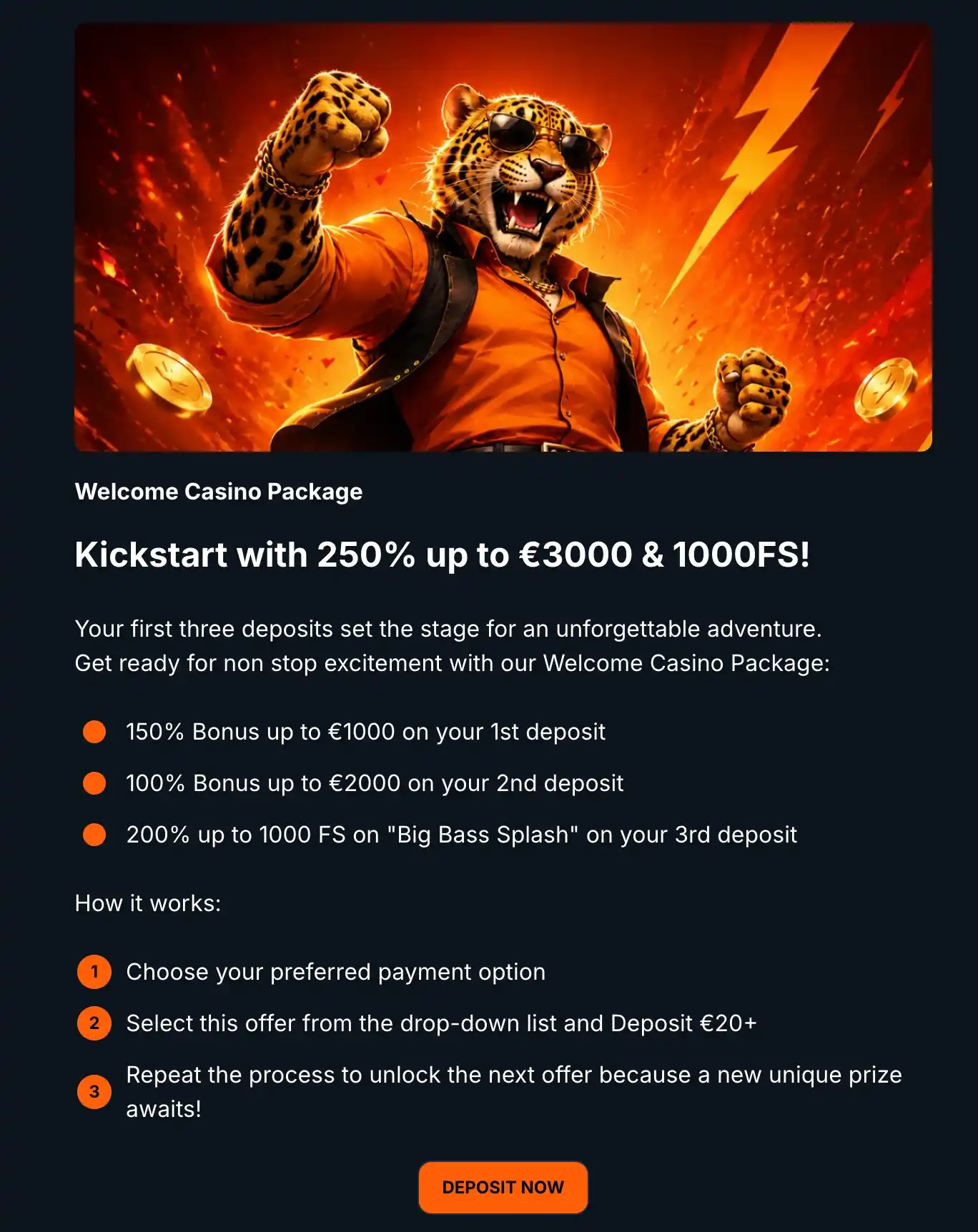 Luck Leopard casino review section 3